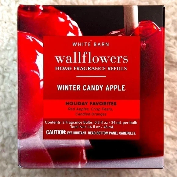 B&BW White Barn "Winter Candy Apple" Wallflowers Home Fragrance Refills - Picture 2 of 6